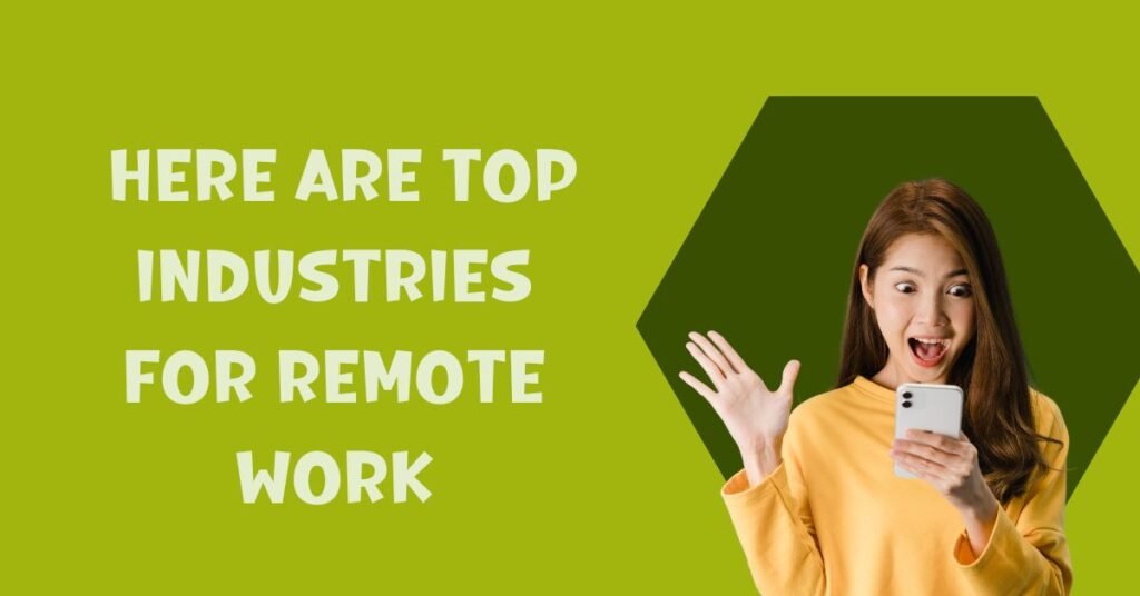 top industries for remote work